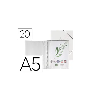 

Folder led showcase with spiral 20 polypropylene cases DIN A5 transparent