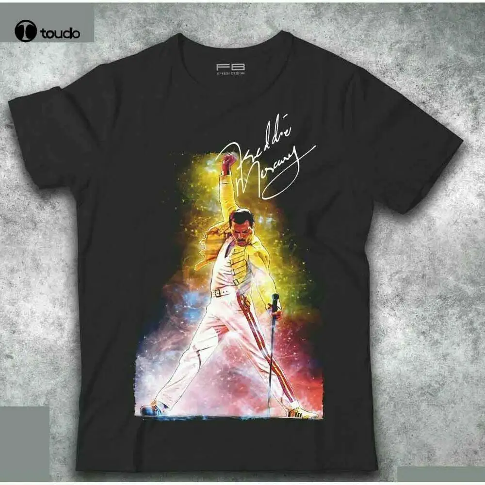

freddie mercury the queen band bohemian rhapsody t shirt Vintage Men Gift Tee