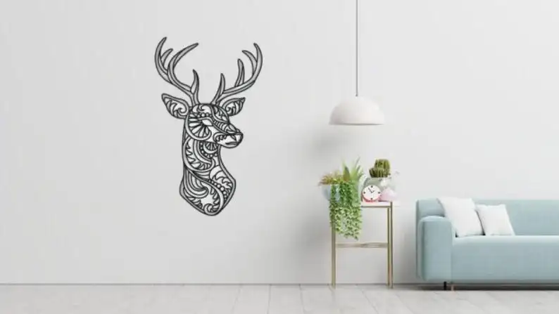 

Deer Head Metal Wall Decor, Metal Wall Art, Deer Wall Art, Deer Gifts, Home Decor Wall Art, Deer Gifts, Metal Art Wall Decor