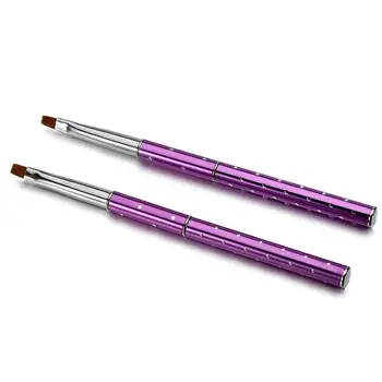 

BNG #4#6#8 UV Gel Brush Nail Nylon Hair Shinning Handle Flat Painting Drawing Builder Acrylic Nail Art Brushes Manicure Tools