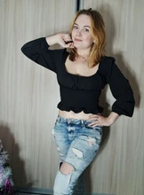 Short Blouses Womens Tops Long-Sleeve Vintage Square-Collar Casual Simple New Bow Solid