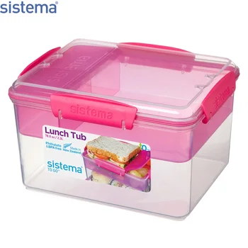 

Контейнер двухуровневый Sistema "TO-GO" с разделителями 2,3л, красный, 21665