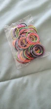 100 unids/bolsa accesorios cabello niñas-bandas de goma elásticas pelo bandas de goma de mascar para Cola de Caballo titular Scrunchie accesorios para el cabello diadema