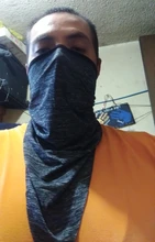 Ciclismo bicicleta hielo seda media cara máscara cuello cubierta bufanda mágica Unisex hombres mujeres transpirable pañuelo triangular pasamontañas protección solar