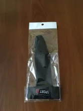 Guantes de pesca de un solo dedo, Protector de tela de neopreno antideslizante, transpirable, equipo de pesca, accesorios de pesca, azul/rojo/Negro, 1 ud.