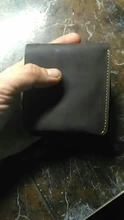 Men Wallets Coin-Pocket Personalised Handmade Retro Genuine-Leather Portomonee Zipper