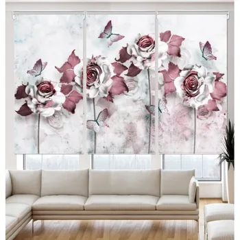 

Blind Iroa Digital Threefold Decorative 3D-T009! ROLLER BLINDS TRANSLUCENT! (3 PCs/100X170)
