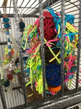 Juego de juguetes para pájaros, Set de 3 unidades por lote para trituradora de loros, jaula colgante variada de forrajeo, estante para masticar pájaros, juguetes para mascotas, juguete para loros molares