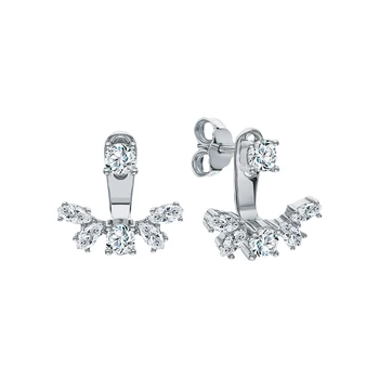 

Silver earrings with cubic zirconia sunlight sample 925