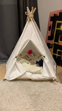 Cat Bed House Teepee Cushion Pet-Tent Puppy Available Outdoor Portable For Dog with Thick