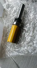 Broca perfiladora de corte al ras de vástago, broca de corte de 8mm, enrutador, broca de patrón, rodamiento inferior superior, plantilla de cuchilla de 5/8 , Fresa de madera, carpintero, 1-3 uds.
