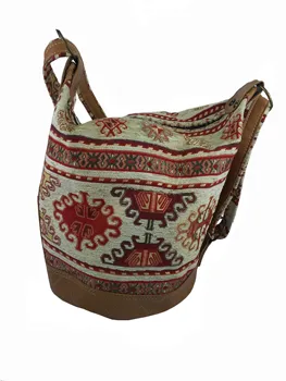 

Handmade Elegant shoulder bag unisex designed with special fabric with kilim