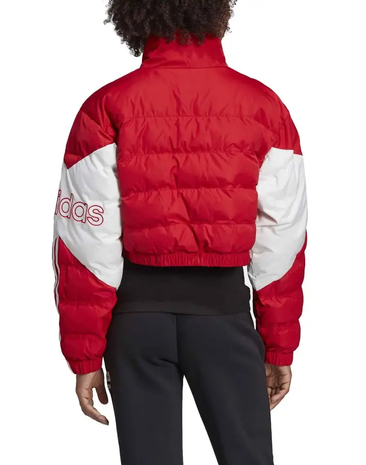 adidas red puffer jacket