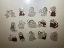 Mohamm-pegatinas Kawaii con dibujos de amor en caja, planificador de recortes, papelería, diario japonés, pegatinas