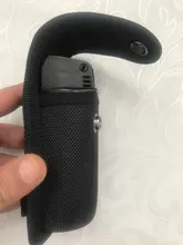 Molle-funda táctica para linterna, funda portátil para exteriores, caza, senderismo, LED, funda para antorcha