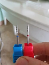 HYTOOS-brocas de diamante de llama de Tornado, cortadores para manicura rotativa de 3/32 pulgadas, accesorios de taladro en espiral, 1 ud.