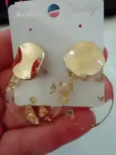 ZA Fashion-pendientes redondos de acetato de tortuga para mujer, aretes sin agujero de resina acrílica, Clips para las orejas de leopardo geométricos 2020