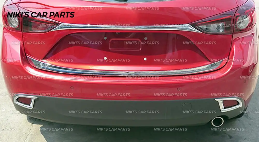 Накладки для задних противотуманных фар для Mazda 3- HB ABS пластик хром 2 шт. литье украшение Тюнинг Автомобиля