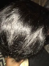 Pelucas de cabello humano Natural para mujeres, pelo de corte Pixie Bob con encaje frontal 13x4, liso, color negro