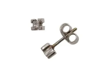 

Earrings white gold and diamonds princess cut