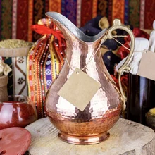 70 Лт(70 жидких унций) Премиум Качественный медный кувшин для воды Турецкий кувшин для воды Кувшин для сока Чистый медный кувшин Графин ручной работы СДЕЛАНО В ТУРЦИИ Drinkware Рождественский подарок Коробка ручной ра