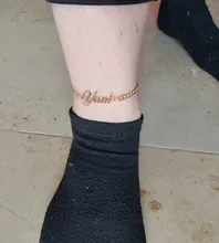 Tobillera con nombre en una cadena cubana, joyería personalizada, pulsera con placa con nombre, regalo de Navidad personalizado