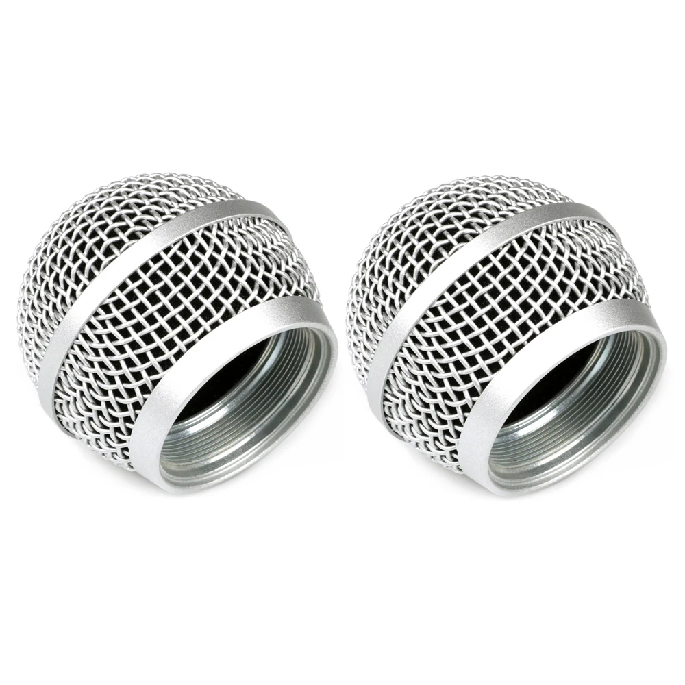Bolymic Mikrofon 교체용 볼 헤드 메쉬 마이크 그릴, Shure Mikrofon Mic PG58 2 PCAK 용