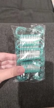 10 unids/lote cepillo de uñas acrílicas 4 Color de uñas de arte manicura pedicura de quitar el polvo de limpieza de plástico cepillos de uñas archivo conjunto de herramientas