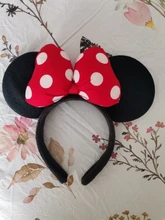 ZAFILLE-cintas para el pelo de orejas de Minnie para niña, cinta para el pelo para sesión de fotos, sombreros de fiesta de cumpleaños, accesorios para el cabello para niña