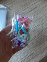 10Pcs Polka Dots Bow Hair Ring Rope Elastic Hair Rubber Bands Hair Accessories for Girls