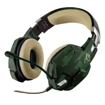 

Headset with microphone trust gaming gxt 322c camouflage green-volume knob in ear-padded-cord 2m - 1x