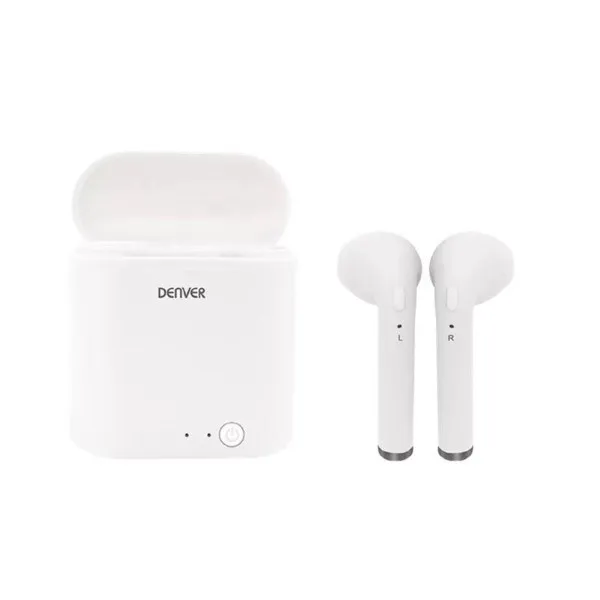 Kwelling Isolator Zegenen Bluetooth Headphones Denver Electronics TWQ-40P White - AliExpress