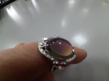 Vintage Color Retro cambio anillo Oval emoción sentimiento cambiante anillo de Control de temperatura de Color anillos para las mujeres
