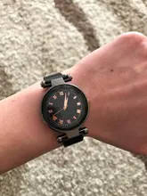 Reloj de pulsera de cuarzo con diamantes de imitación para mujer, cronógrafo de lujo con diseño de estrellas magnéticas, a la moda