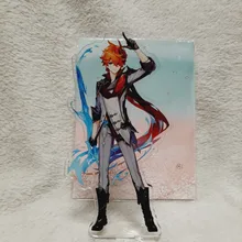 Genshin-Soporte de figura de acrílico con temática de Anime, para decoración de escritorio, señal de pie, llavero, regalos de navidad