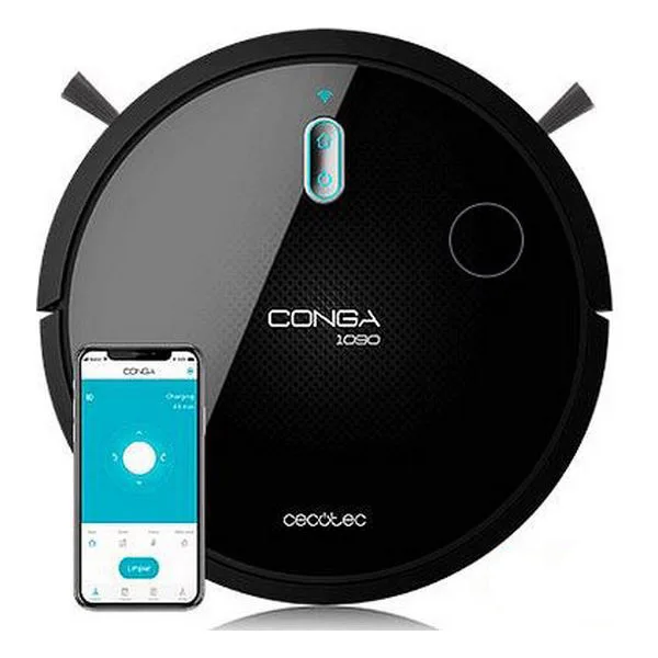 Робот-пылесос Cecotec Conga 1090 подключен 1400 Pa 64 dB WiFi черный