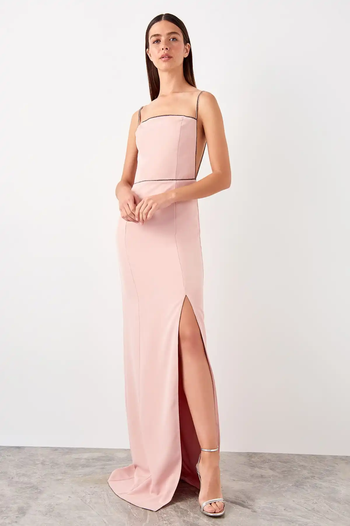 Trendyol аксессуар детальное вечернее платье TPRSS19AE0034