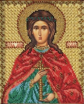 

В337 set for embroidery with beads 'Tiny ''St. Julia ', 12x14.5 cm