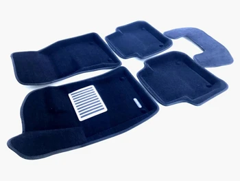 

Textile 3D mats euromat3d luxe in the salon for Jaguar XF (2015-) with a metal heel