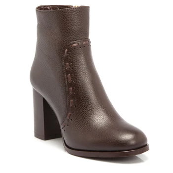 

Women Brown Leather Winter Ankle Boots