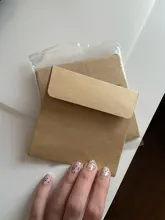 10 unids/lote 10*10cm Kraft cuadrado Mini sobres en blanco para la tarjeta de membresía/tarjeta de felicitación/tarjeta de almacenamiento de sobres de papel