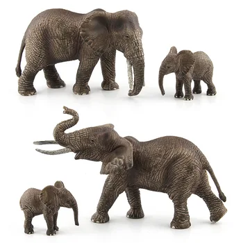 

African Elephant Simulation Model Set Toy Action Figures Children Learning Cognitive Tools Toys For Children Kids Birthday Gift