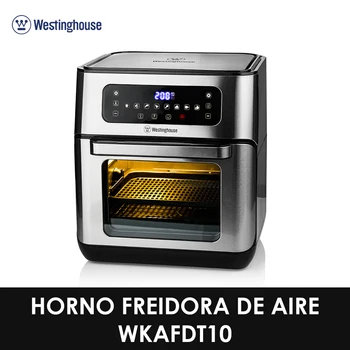 

Stainless steel Westinghouse WKAFDT10 Air Fryer/oven, preset recipes, touch screen, family size