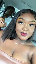 Malaika recto Bob corto frente de encaje pelucas de cabello humano 13x4 pelo brasileño peluca Bob contundente corte Bob pelucas con minimechones