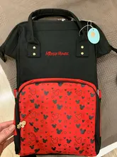 Bolsa de pañales con USB de Disney, mochila momia de maternidad/bolsa de pañales para bebé, bolso de viaje de Mickey Mouse, bolsa para cuidado del bebé, bolsa húmeda