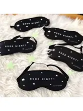 Черная ночная накладка на глаза для сна Черная ночная накладка на глаза для сна