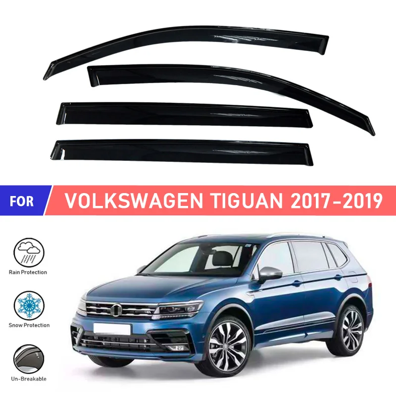 Window deflector for Volkswagen Tiguan 2017 2019 car window deflector