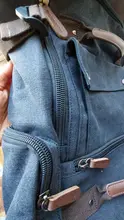 Mochila de lona Vintage para hombre, bolso escolar de viaje de gran capacidad, para ordenador portátil, de alta calidad