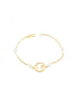 

Bracelet The world with nacar and circon (18Kts)
