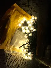 Garland String-Lights Flash Crystal-Ball Solar-Lamp Wedding-Decoration Fairy Christmas